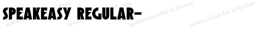speakeasy regular字体转换